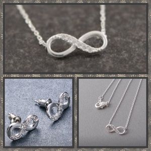 🌸New🌸Infinity Necklace & Earrings Set 🌸